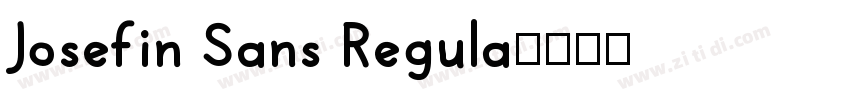 Josefin Sans Regula字体转换
